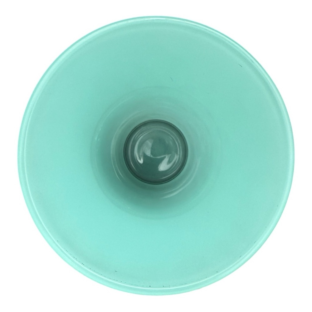 Libbey Rare Old Frosted Green Glass Vase 8" - Picture 3 of 3